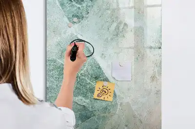 Beschreibbare Magnettafel in Steinmarmor-Optik