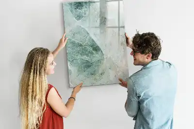 Beschreibbare Magnettafel in Steinmarmor-Optik