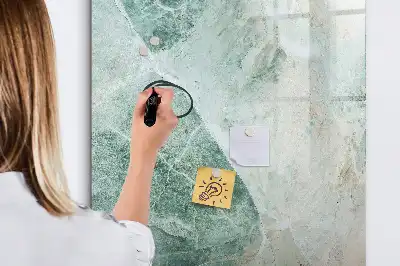Beschreibbare Magnettafel in Steinmarmor-Optik