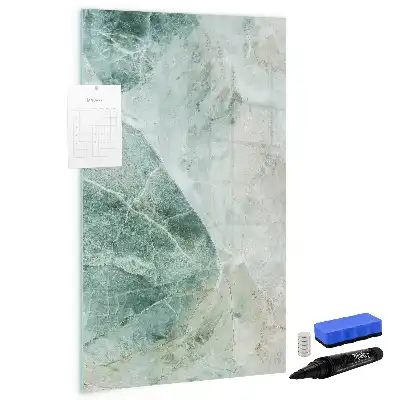 Beschreibbare Magnettafel in Steinmarmor-Optik