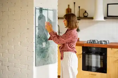 Beschreibbare Magnettafel in Steinmarmor-Optik