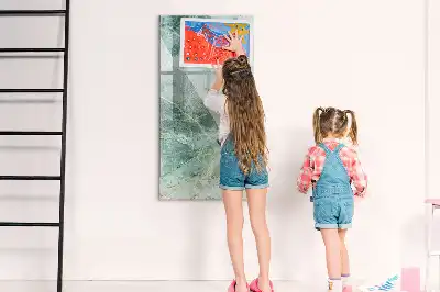 Beschreibbare Magnettafel in Steinmarmor-Optik