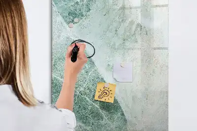 Beschreibbare Magnettafel in Steinmarmor-Optik