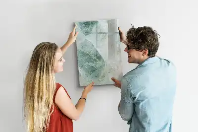 Beschreibbare Magnettafel in Steinmarmor-Optik