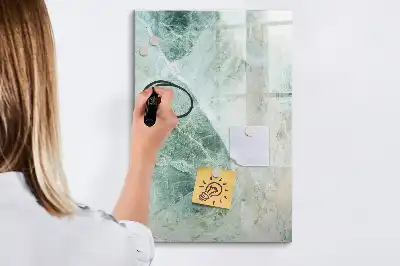 Beschreibbare Magnettafel in Steinmarmor-Optik