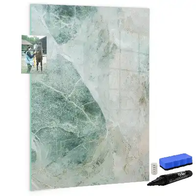 Beschreibbare Magnettafel in Steinmarmor-Optik