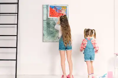 Beschreibbare Magnettafel in Steinmarmor-Optik