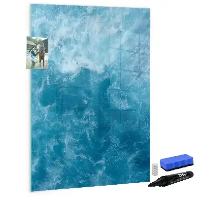Magnettafel zum Schreiben mit Motiv Wasser Meer Ozean