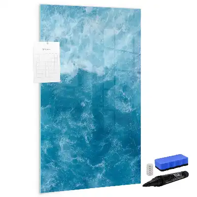 Magnettafel zum Schreiben mit Motiv Wasser Meer Ozean