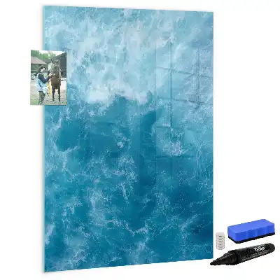 Magnettafel zum Schreiben mit Motiv Wasser Meer Ozean