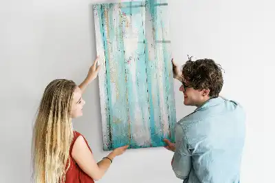 Magnettafel zum Beschreiben im Vintage-Holz-Design