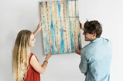 Beschreibbare Magnettafel in Antikholz-Optik