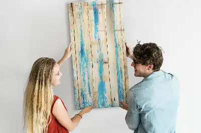Beschreibbare Magnettafel in Antikholz-Optik