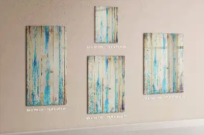 Beschreibbare Magnettafel in Antikholz-Optik