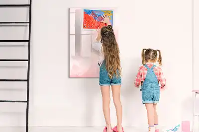Magnettafel beschreibbar mit Rosen-Motiv