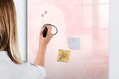 Magnettafel beschreibbar mit Rosen-Motiv