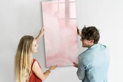 Magnettafel beschreibbar mit Rosen-Motiv