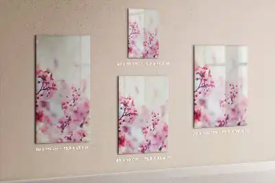 Magnettafel zum Beschreiben mit Frühlingsblumen-Motiv