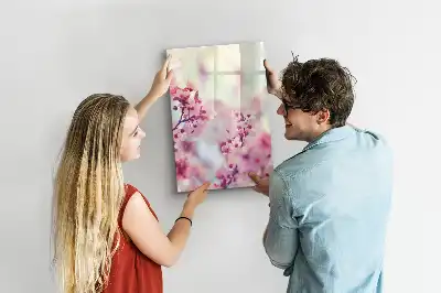 Magnettafel zum Beschreiben mit Frühlingsblumen-Motiv