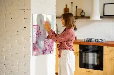 Magnettafel zum Beschreiben mit Frühlingsblumen-Motiv