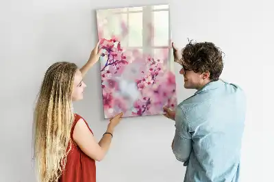 Magnettafel zum Beschreiben mit Frühlingsblumen-Motiv