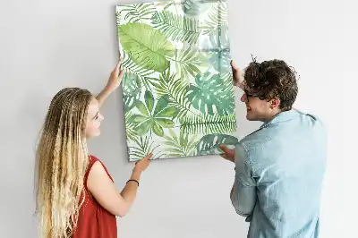 Magnettafel zum Schreiben mit Aquarell-Blättern Motiv