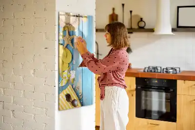Magnettafel beschreibbar für Strandzubehör