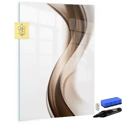 Magnettafel beschreibbar im Design Wellen-Abstraktion