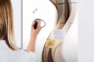 Magnettafel beschreibbar im Design Wellen-Abstraktion