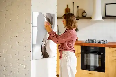Magnettafel beschreibbar im Design Wellen-Abstraktion