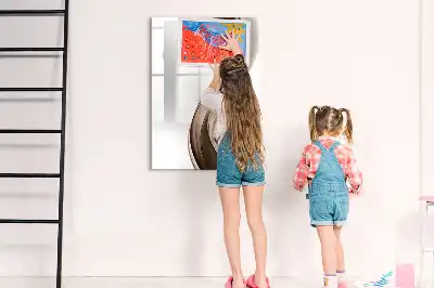 Magnettafel beschreibbar im Design Wellen-Abstraktion