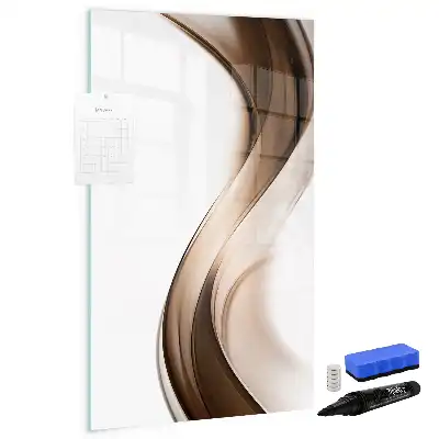 Magnettafel beschreibbar im Design Wellen-Abstraktion