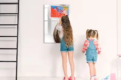 Magnettafel beschreibbar im Design Wellen-Abstraktion