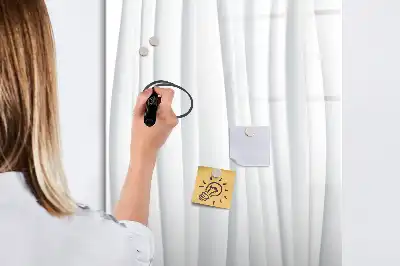 Magnettafel zum Beschreiben mit Motiv abstrakte Linien
