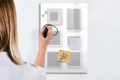 Magnettafel beschreibbarer Fotorahmen
