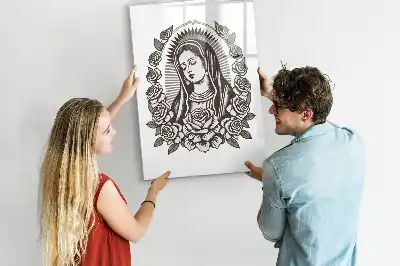 Magnettafel Unsere Liebe Frau von Guadalupe zum Beschreiben mit dem Motiv der Gottesmutter von Guadalupe