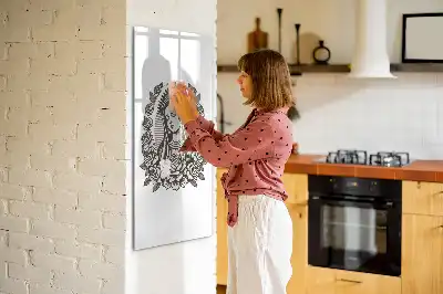 Magnettafel Unsere Liebe Frau von Guadalupe zum Beschreiben mit dem Motiv der Gottesmutter von Guadalupe