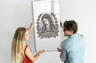 Magnettafel Unsere Liebe Frau von Guadalupe zum Beschreiben mit dem Motiv der Gottesmutter von Guadalupe