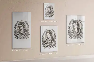Magnettafel Unsere Liebe Frau von Guadalupe zum Beschreiben mit dem Motiv der Gottesmutter von Guadalupe