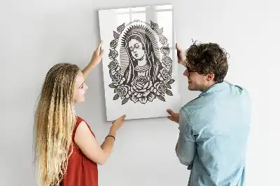 Magnettafel Unsere Liebe Frau von Guadalupe zum Beschreiben mit dem Motiv der Gottesmutter von Guadalupe