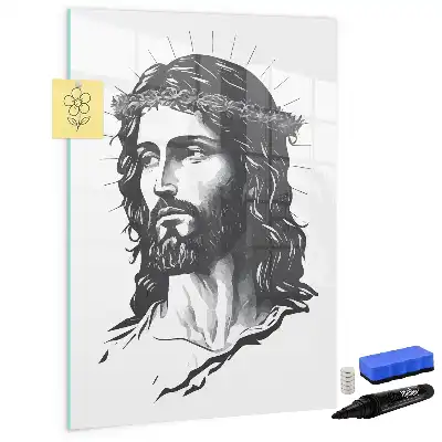 Magnettafel beschreibbar mit Motiv Jesus Christus