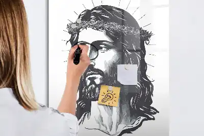 Magnettafel beschreibbar mit Motiv Jesus Christus