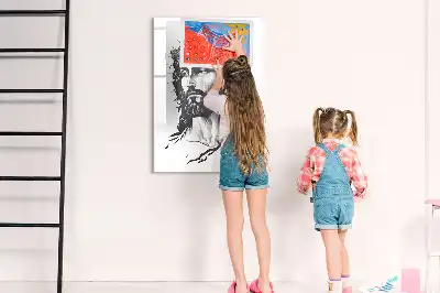 Magnettafel beschreibbar mit Motiv Jesus Christus