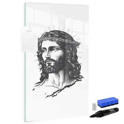Magnettafel beschreibbar mit Motiv Jesus Christus