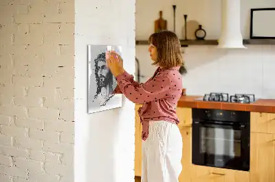 Magnettafel beschreibbar mit Motiv Jesus Christus
