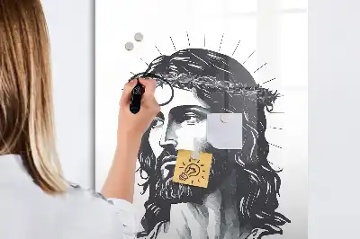 Magnettafel beschreibbar mit Motiv Jesus Christus
