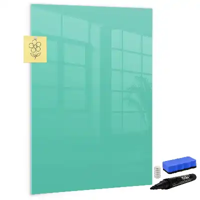 Magnettafel beschreibbar in Türkis