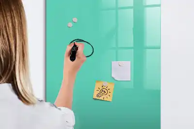 Magnettafel beschreibbar in Türkis