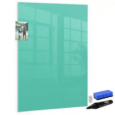 Magnettafel beschreibbar in Türkis