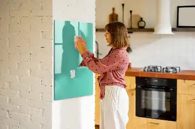 Magnettafel beschreibbar in Türkis